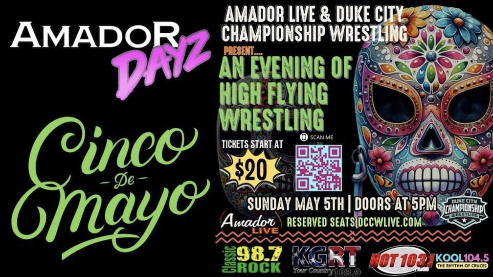 Cinco de Mayo Cinco de Slam-O Lucha Libre Wrestling Event Las Cruces New Mexico